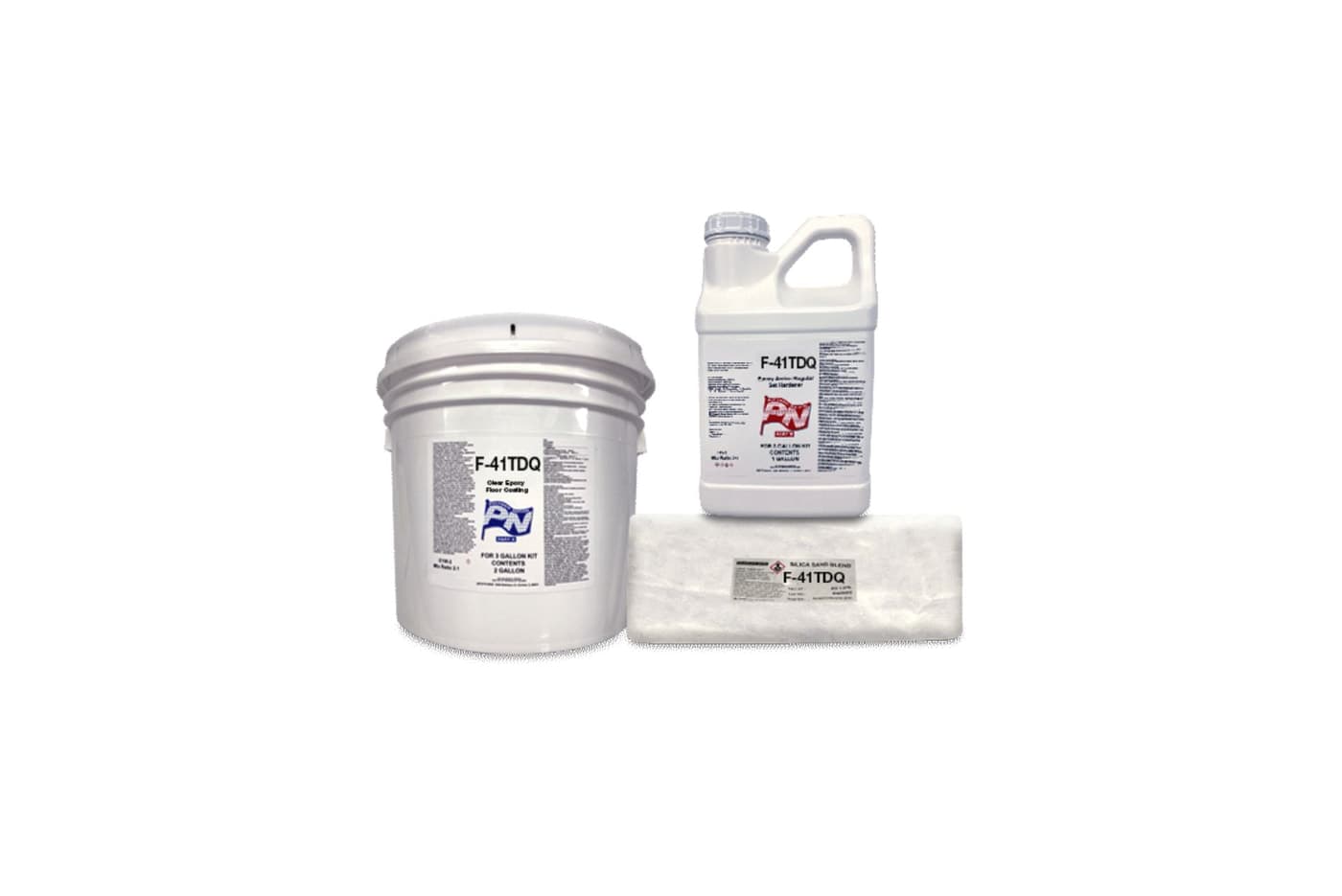 F-41 TDQ Clear UV Resistant Epoxy Quartz Trowel Down