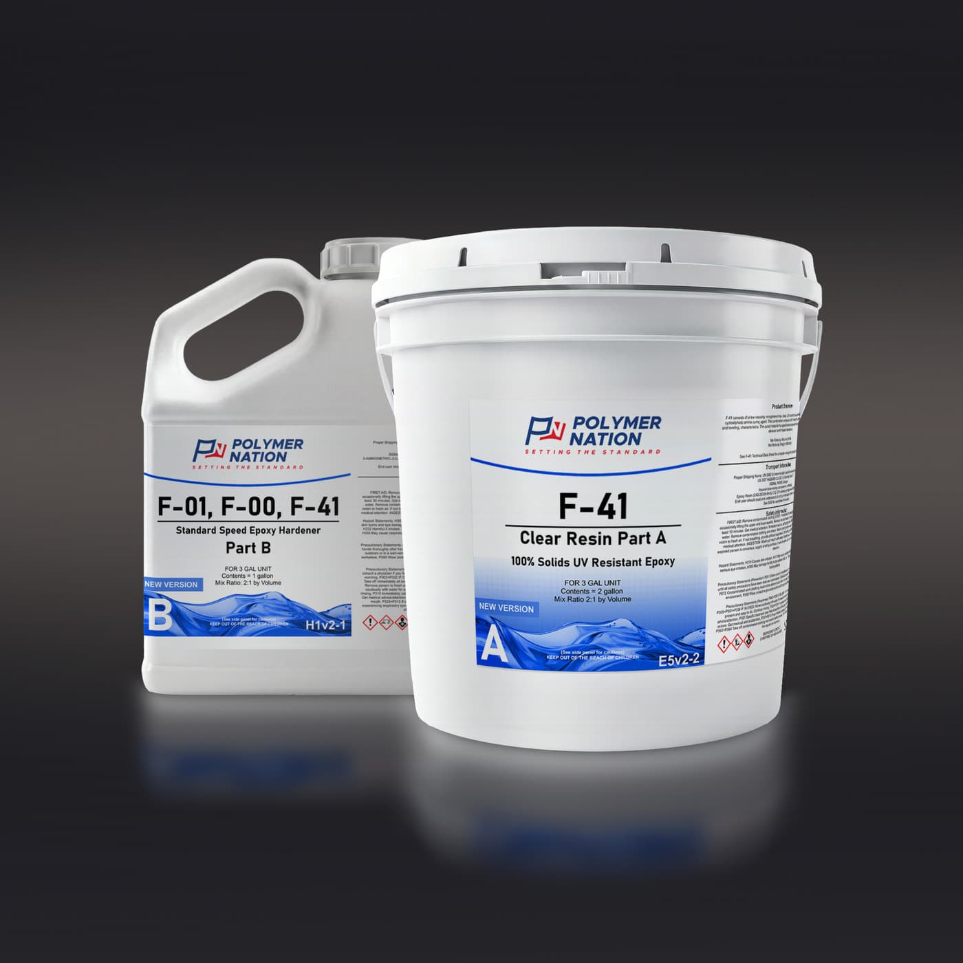 F-41 Clear UV Resistant Epoxy Floor Coating