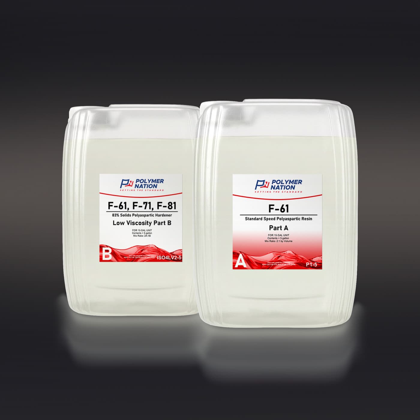 F-61 LV Slow Speed Clear Polyaspartic