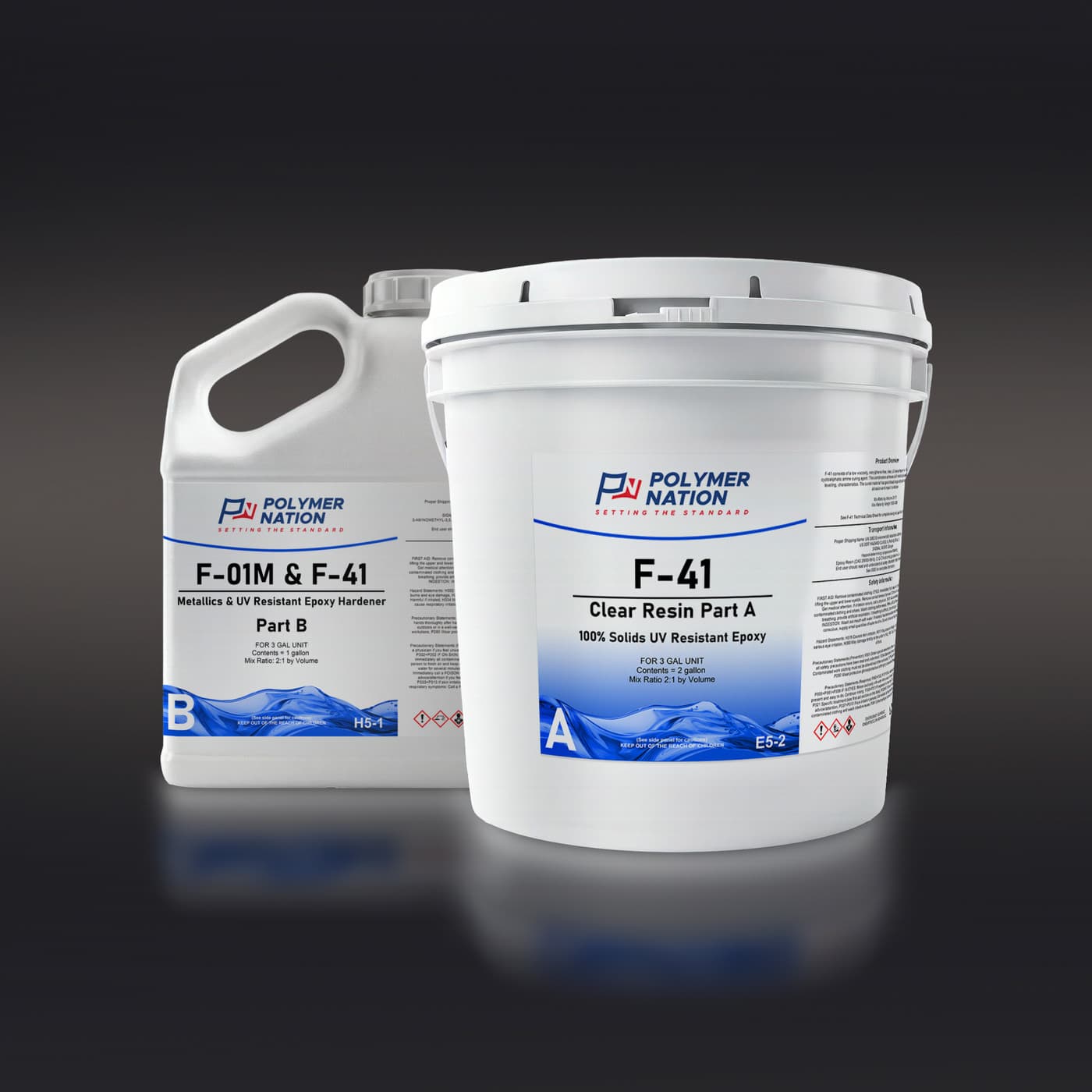 F-41 Clear UV Resistant Epoxy Floor Coating